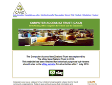 Tablet Screenshot of canz.org.nz